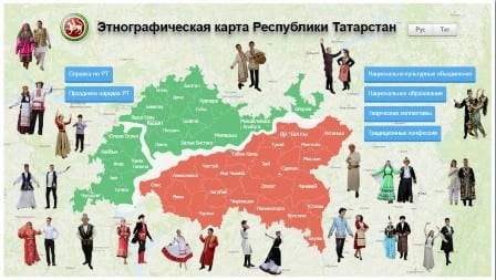 В татарстане разработали этнографическую карту республики татарстан 1
