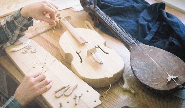 Изготовление удмуртских музыкальных инструментов 1