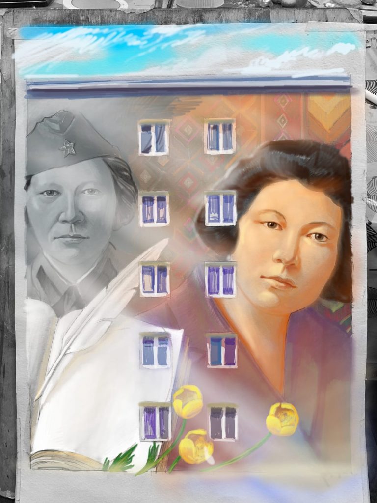 Портрет удмуртской поэтессы появится на фасаде дома в ижевске 40